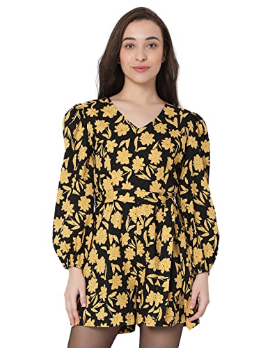 Image of VERO MODA Printed Cotton Full Sleeves Womens Above Knee Jumpsuit