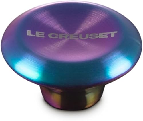 Le Creuset Pomo iridiscente de acero inoxidable, grande
