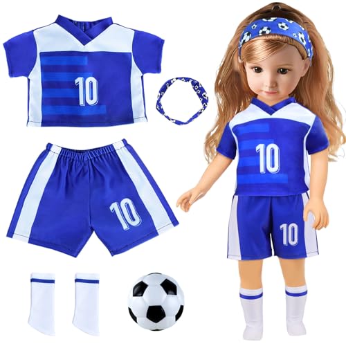 Puppenkleidung 5 Stück 35-46cm (14-18 Inch) Puppenkleider Fussbälle...