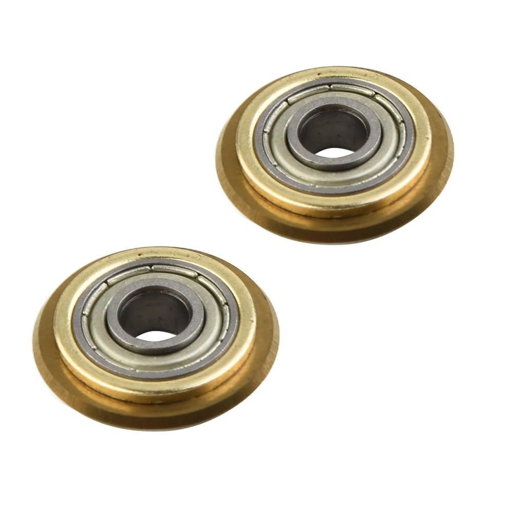 2 dischi da taglio per piastrelle in carburo cementato per taglierina rotativa manuale, 22 x 6 x 6 mm, con cuscinetto, compatibile con piastrelle smaltate, antiscivolo, lucidate dure, mattoni in vetro