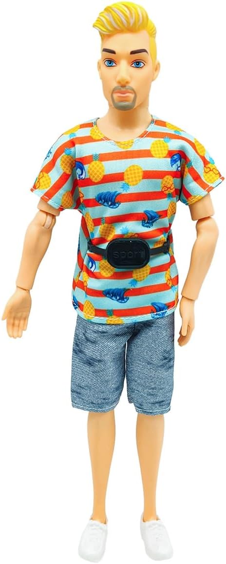 Stylish Fashions Girls Doll Toys, The Ultimate Fashionista Doll for Trendy Kids, 11.5 Inch Fashion Doll (Pineapple Short Sleeves)