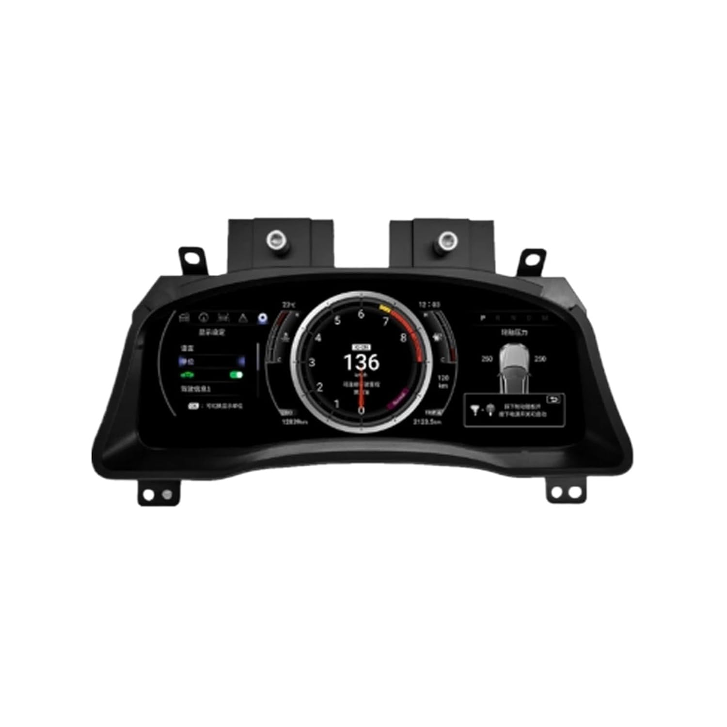 12.3" LCD Car Digital Dashboard Cluster Compatible for Toyota Prado 2004-2009 Virtual Instrument Panel Speedometer Cockpit Meter Upgrade