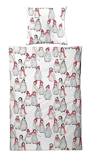 Carpe Sonno warme Biber Bettwäsche 155x220 Winter | Flanell...