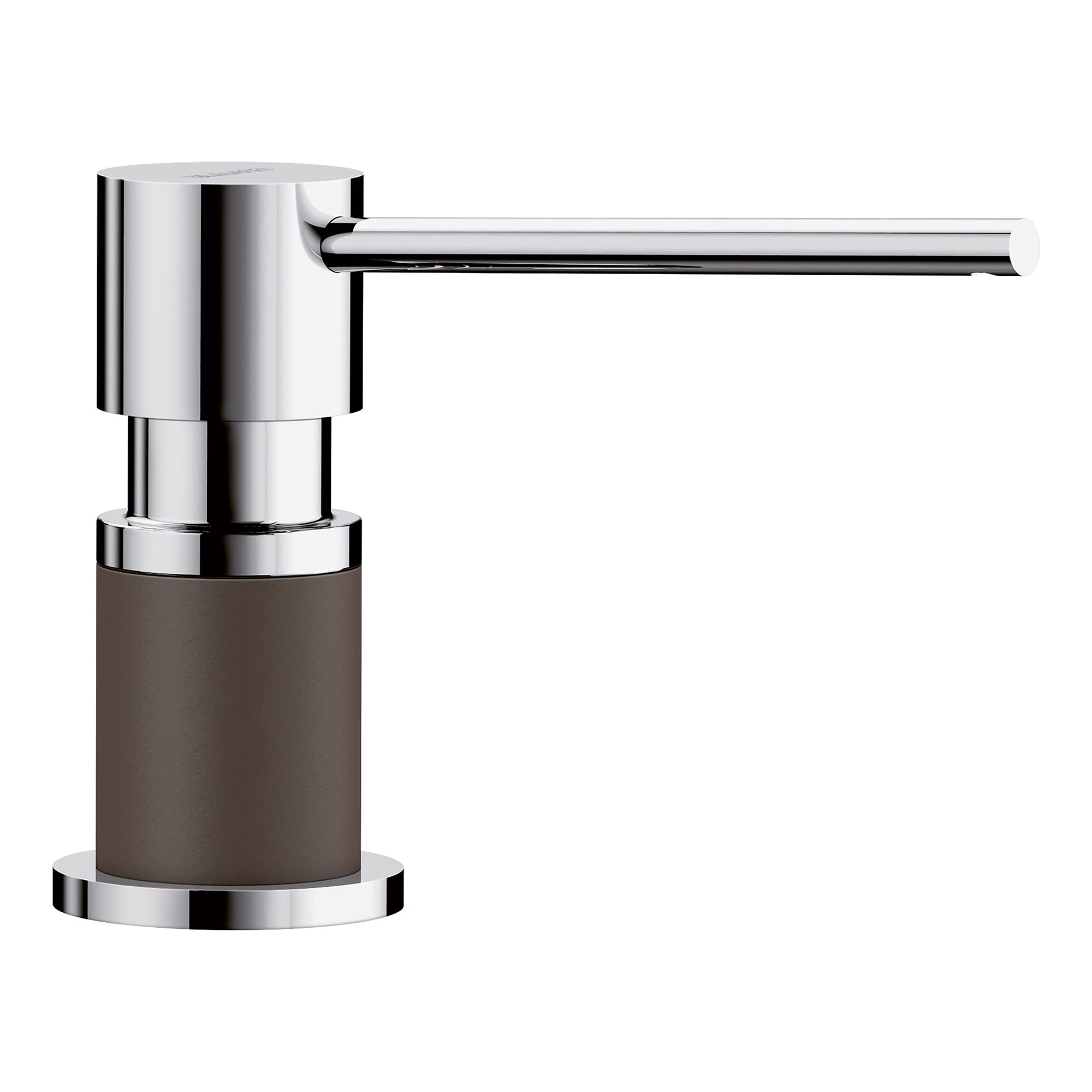 BLANCO, Café Brown 402303 LATO Dispensador de jabón de cocina, 10 onzas