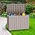 ROJIK Outdoor Storage Housing Deck Box - Waterproof Patio Furniture, Garden Tools, Cushions, Pool Accessories Storage Bench with Lockable Lid and Side Handles (Cappuccino, 45 Gal)