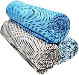 冷感タオル 振ると冷える ひんやりクールタオル 瞬間冷却涼しいタオル 涼感 速乾 れいかんたおる アイスタオル uvカット スポーツ 首 冷やす 暑さ対策 熱中しょう対策 グッズ 登山 ジム 海 ランニング ゴルフ ヨガ 汗ふき用 (3枚 セットF)