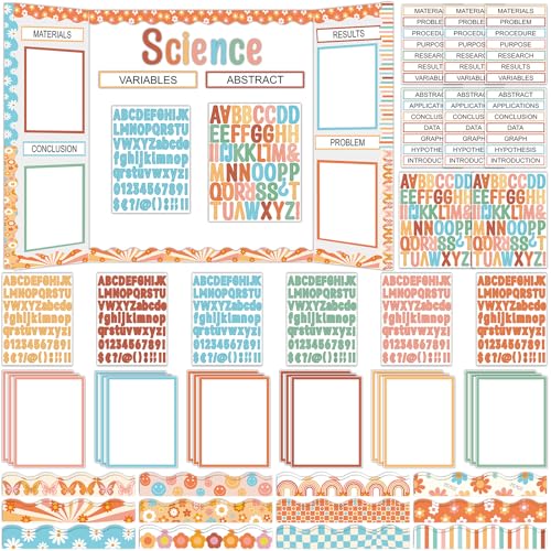 Fournitures de planche Science Fair autocollantes pour une mise en page rapide et propre
