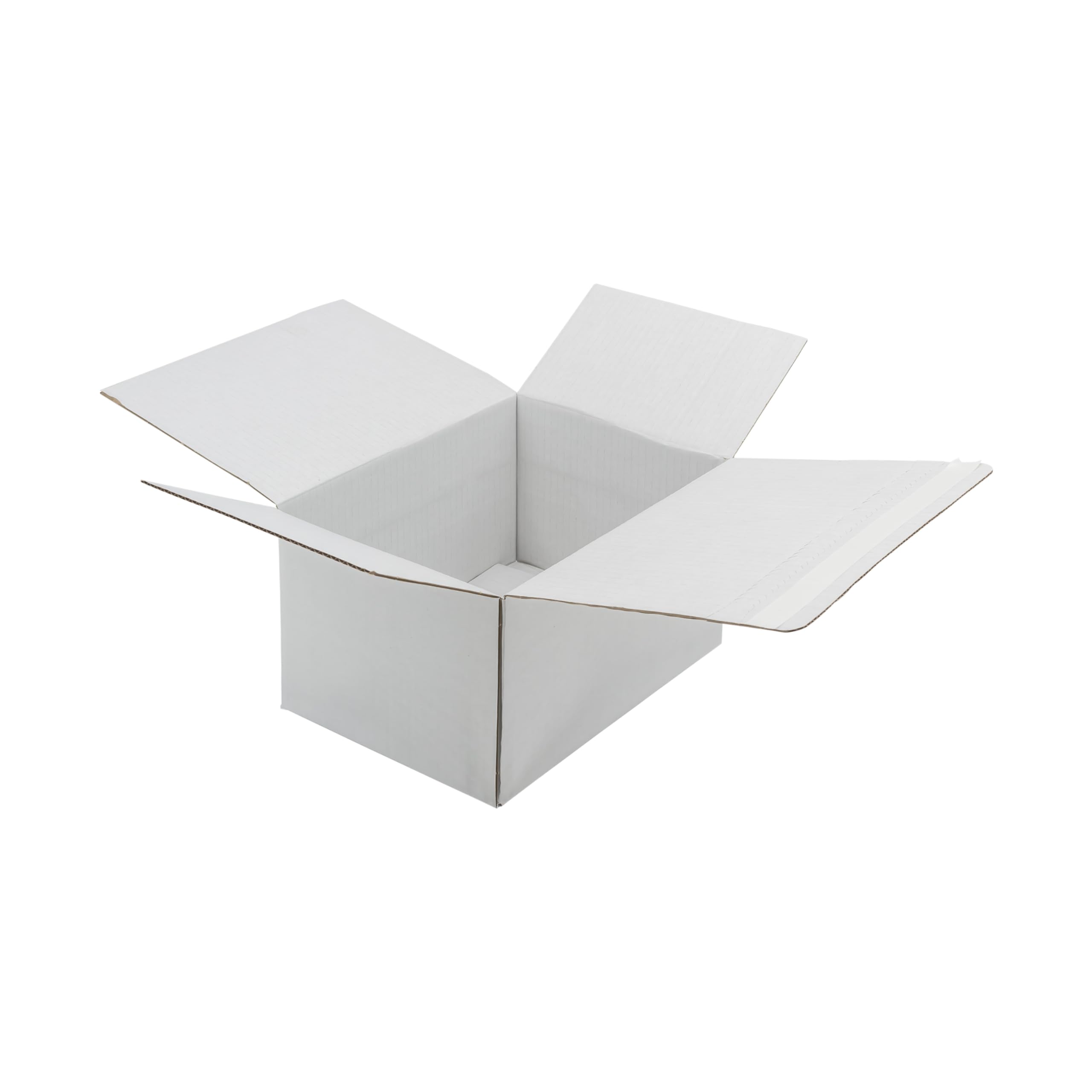 IMBALLAGGI 2000 - Scatole Trasloco Automontanti ‎Bianche 30x30x30 a 1 Onda, 10 Scatole Cartone Resistenti con Bordo Adesivo, Scatoloni Spedizioni Imballaggio - Cartoni per Traslochi e Archiviazione