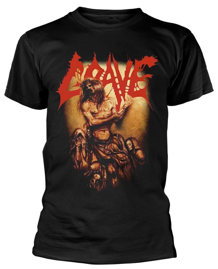Razamataz Unisex Black Grave 'And Here I Die... Satisfied' (Black) T-Shirt (As8, Alpha, X_l, Regular, Regular)