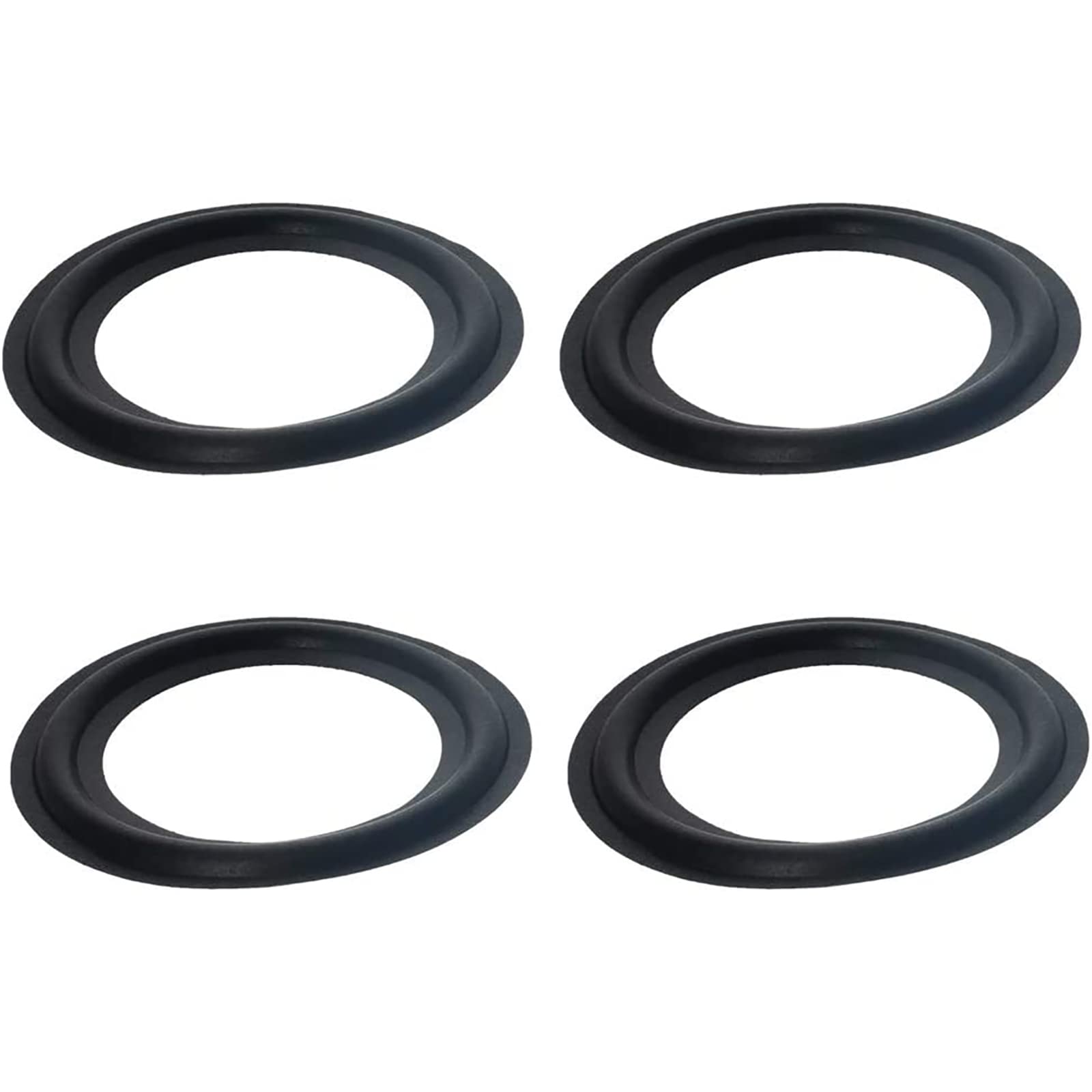 Fielect 4Pcs 4.5inch/115mm Foam Speaker Edge Surround Rings Replacement Kit for Speaker Repair or DIY Black-picture-11