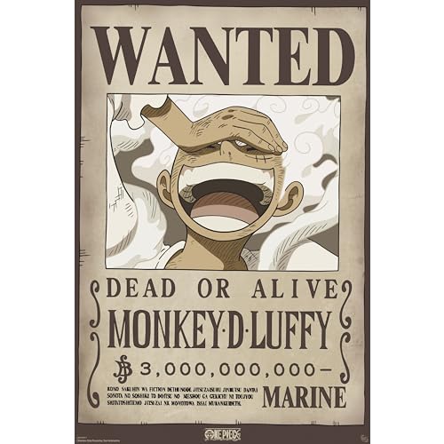 GB eye - Póster Wanted Luffy Wano (91,5 x 61 cm)