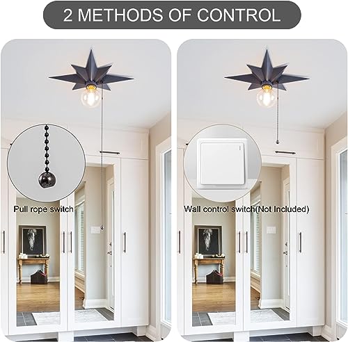 Luces de techo con interruptor integrado para pasillos y lámparas de araña 4