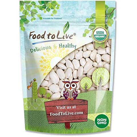 Food to Live Organic Large White Kidney Beans Cover