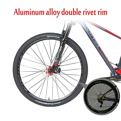 LHQ-HQ Outdoor-Sport-Carbonfaser-Mountainbike, XT27.5 Zoll 29 Zoll 22 Geschwindigkeit 33 Gang-Doppelscheibenbremse Erwachsene Männer und Frauen Langberg Fahrrad Außenreit Outdoor-Sport Mountainbike – Bild 3