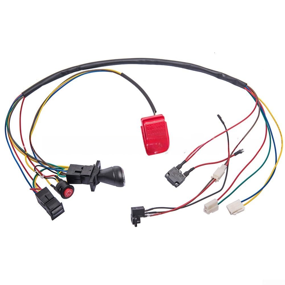 Kids Ride On Car Wire Harness Conversion Kit 6V 12V DIY Electric Wiring Set with Switch Fuse for charger Port for Toy Cars