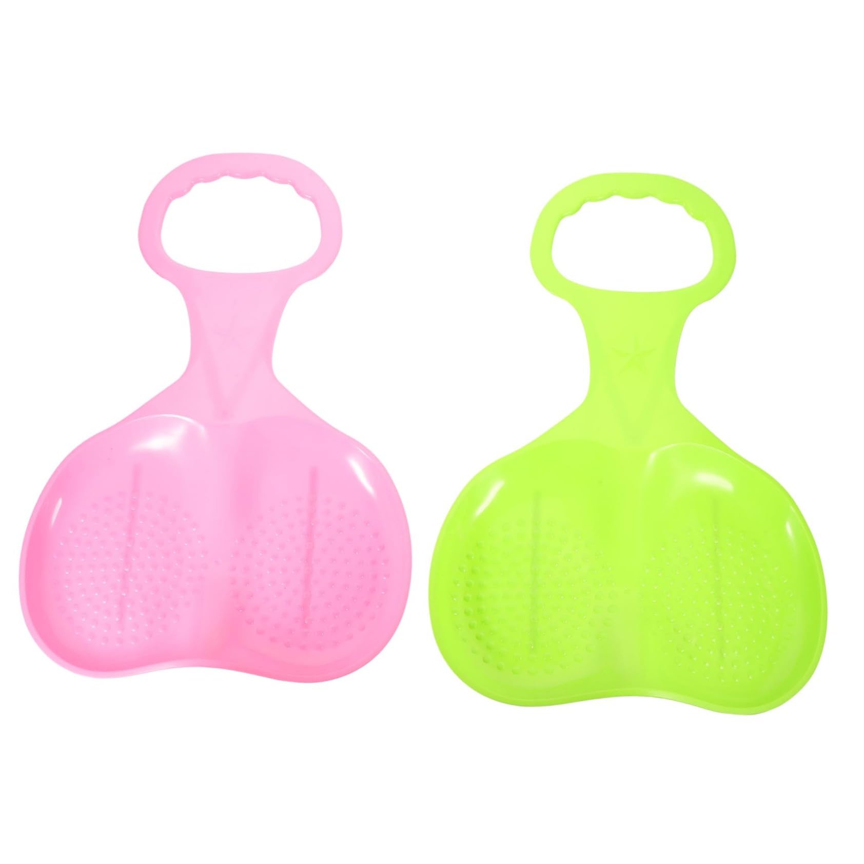 GOOHOCHY Skiing Board for Boys and Girls 2pcs Grass-Sliding Sand-Sliding Boards Snow Sled Toys Comfortable Handles Random Style