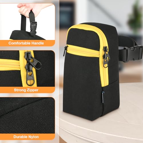 Image of Multimeter Case for Fluke 117 /115 /116 /114 /113 Digital Multimeter, Multimeter Testers Tools Storage Organizer Bag, Travel Protective Carrying Storage Organizer Bag with Accessories Pocket (Black)