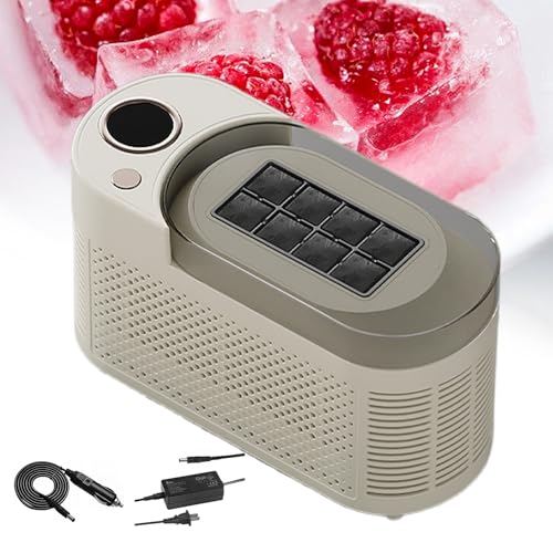 Máquina para hacer hielo pequeña portátil miniatura 1