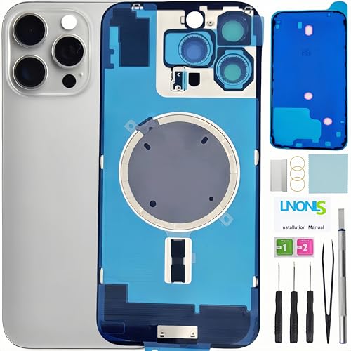 Materiali di alta qualità: sebbene non sia una parte originale, questo vetro posteriore di ricambio per iPhone 16 Pro Max homatches l'originale in termini di colore e durezza, garantendo una finitura di alta qualità che sembra e si sente come l'originale.