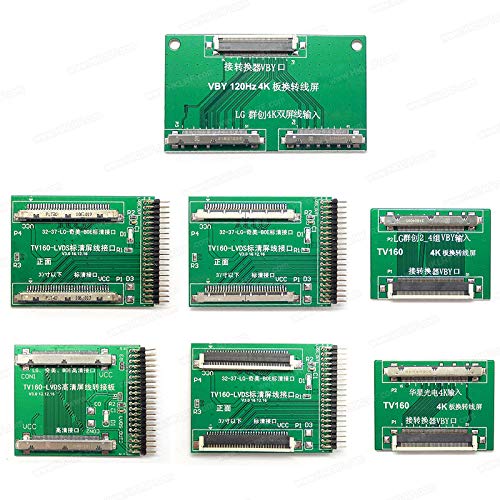 Various LVDS and V-by-One adapter boards for the TV160 tester