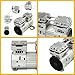 Oil-free Vacuum Pump, 800W 125L(132Qt)/min 8Bar Air Compressor Head, G1/4 Thread 1700rpm Oilless Vacuum Pump, 65dB Low Noise Industrial Vacuum Pumps for Food Packaging, Laboratory, 11.06*5.04*8.5in