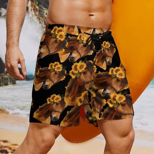 Pantalones cortos de playa ligeros que evitan rozaduras para hombre con cordón 3