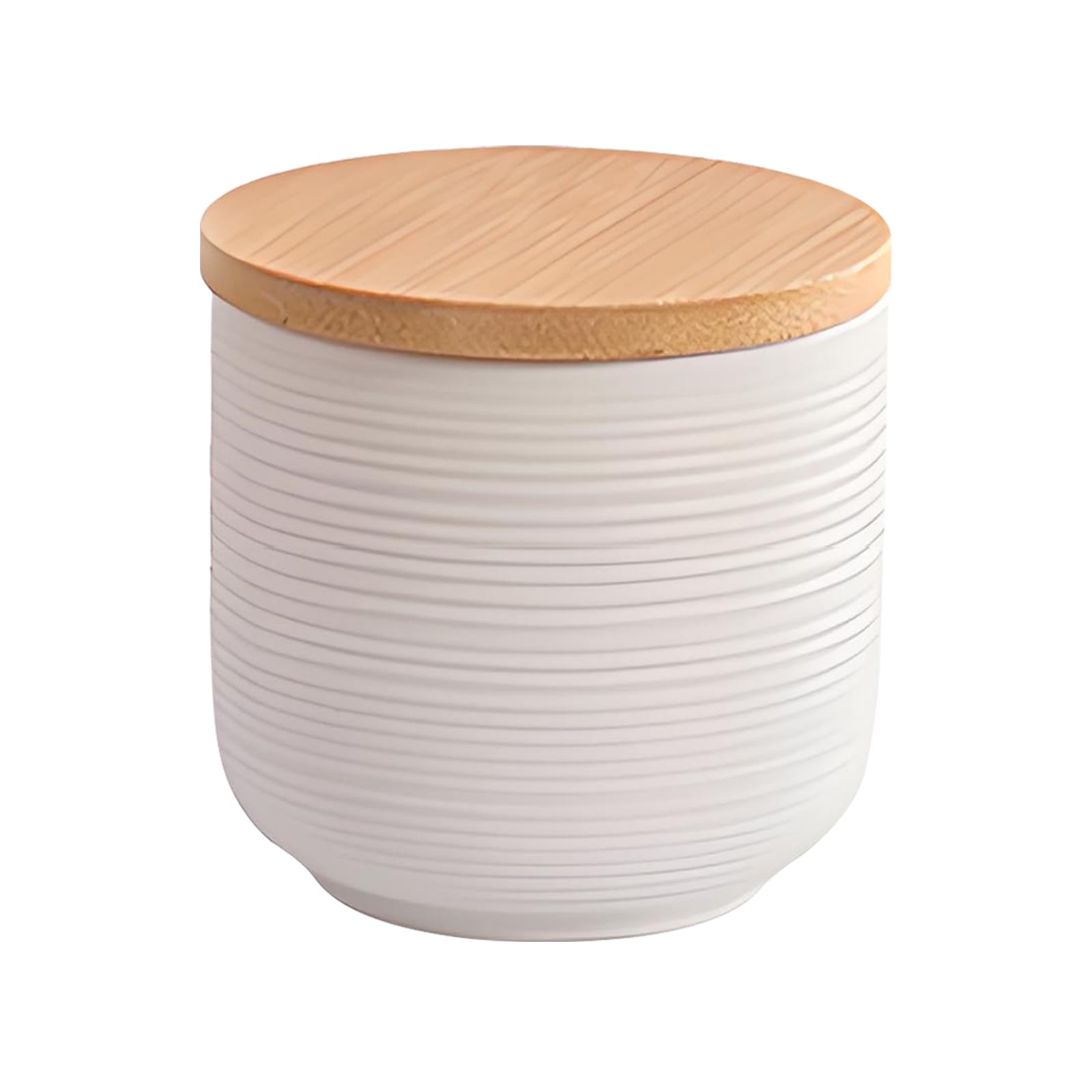 Shilanmei Ceramic Tea Coffee Sugar Canisters with Lids 8.79oz White