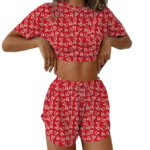 Image of Ekouaer Womens Pajama Sets Sexy Lounge Sets Side Split Short Pj Sets Cute Pjs 2 Piece Comfy Sleepwear Loungewear