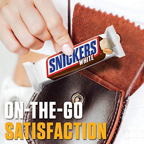 SNICKERS White Chocolate Singles Size Candy Bars 1.41-Ounce (Pack of 24)
