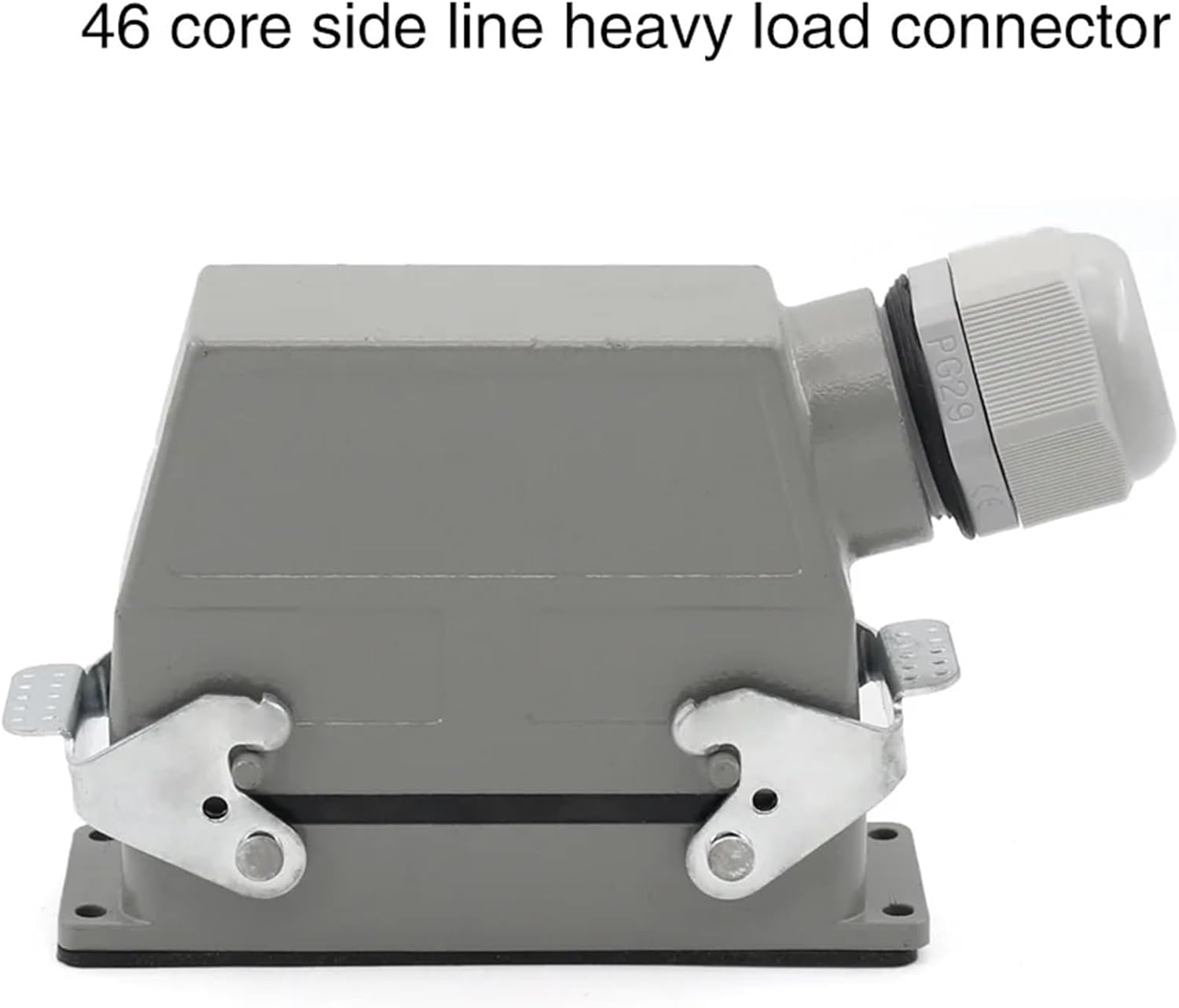 HDC-HEE-046-1/2 Rectangular Heavy Duty Connector 46 Core Industrial Waterproof Cold Pressed Plug Socket 500V 16A(Top Line)