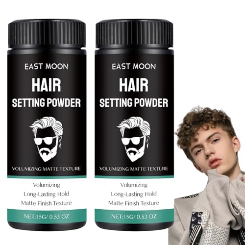 2 Stück Based Texture Powder Texture Powder Haarpuder Männer Haar Puder Men Styling Matte Textur Frischer Ansatz Langanhaltender Halt