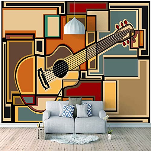 Poster geant mural guitare electrique 3D pour decoration murale chambre