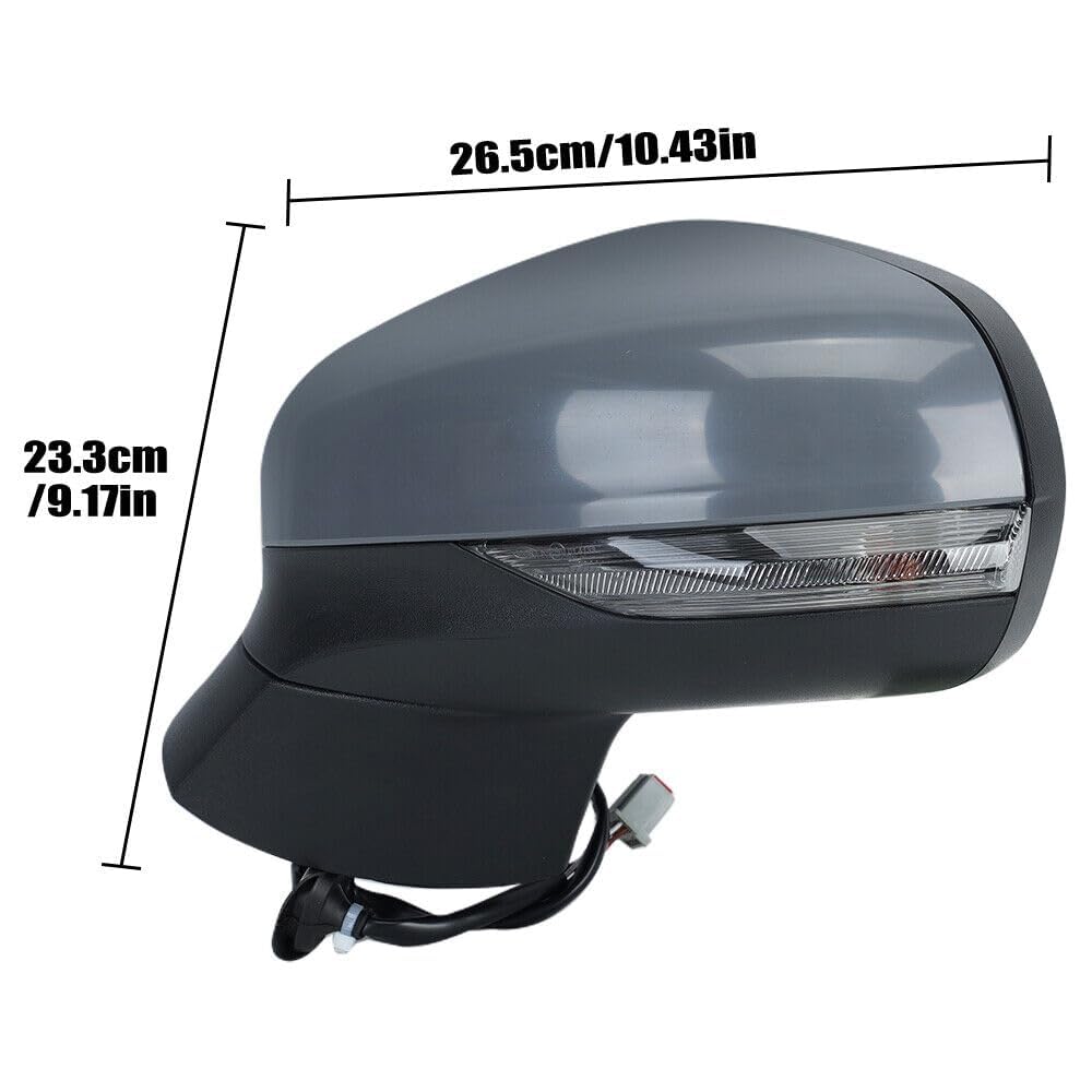 Specchietti Esterni Completi per Ford Fiesta MK8 2017 2018 2019 2020 2021 2022,Destro/Sinistro Pieghevole Elettrica Gruppo specchietto retrovisore