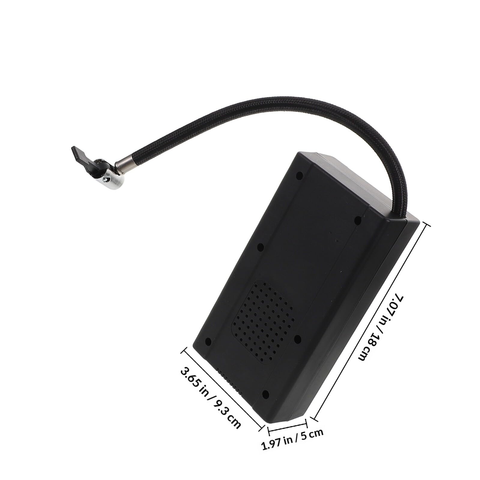 Compresor de Aire Portátil Negro para Inflar Neumáticos y Bicicletas con Material PP, Inflador Rápido Multifuncional Adecuado para Uso Doméstico Movimiento