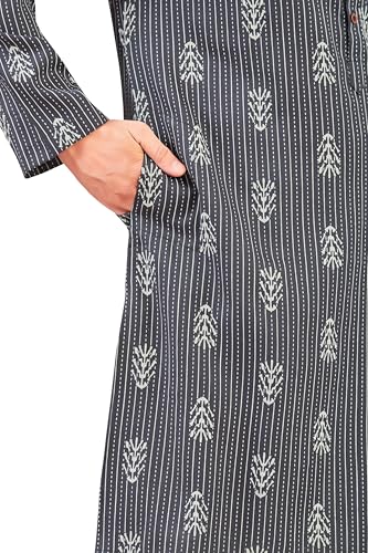 Image of Studio Shringaar Men's Cotton Relaxed Fit Straight Kurta