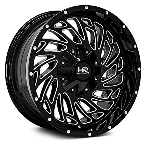 Hardrock 20x12 Attack Gloss Black Milled 6x135/139.7 ET-51 Wheel/Rim