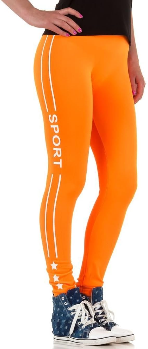 legging orange fluo