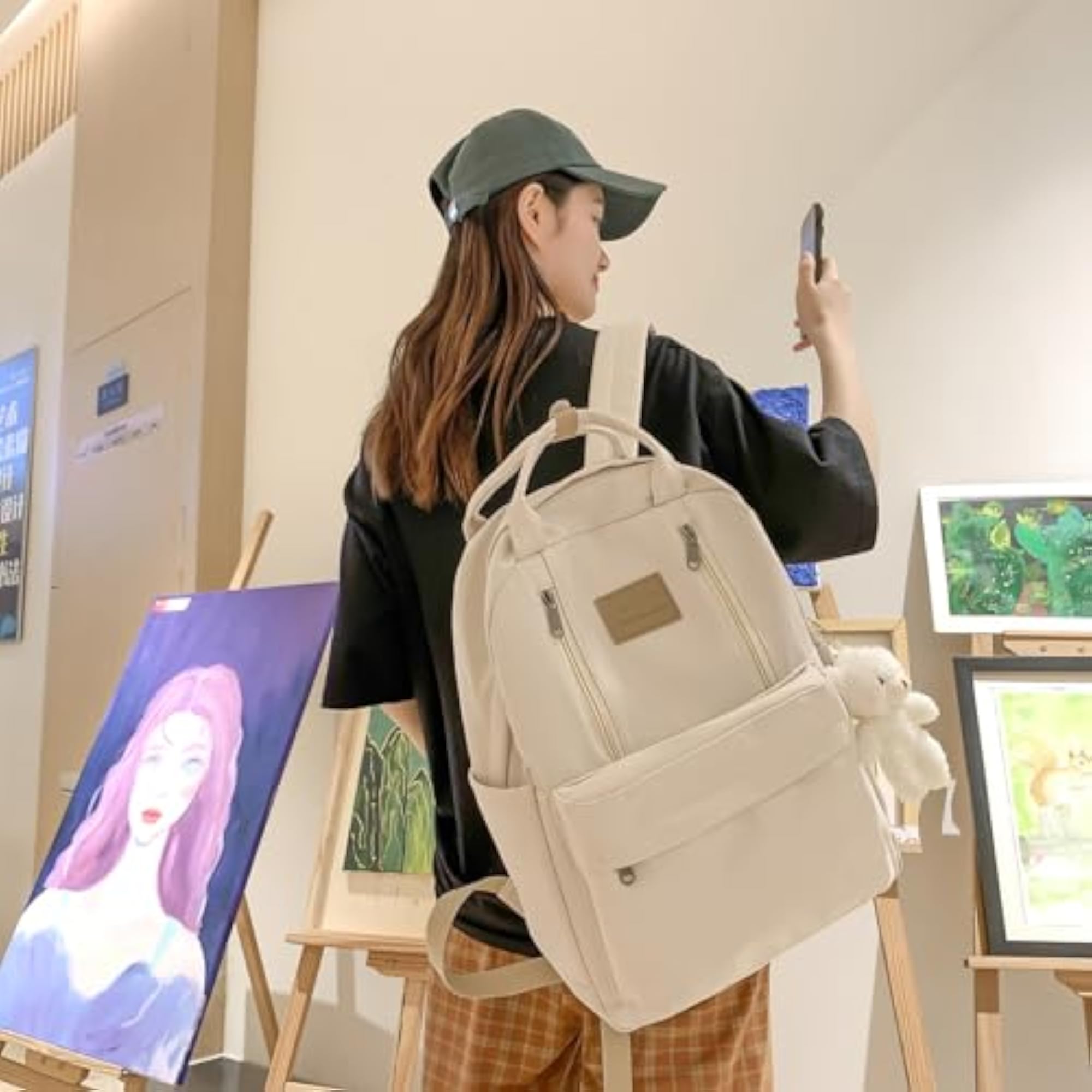 Preppy Cute Aesthetic School Backpack