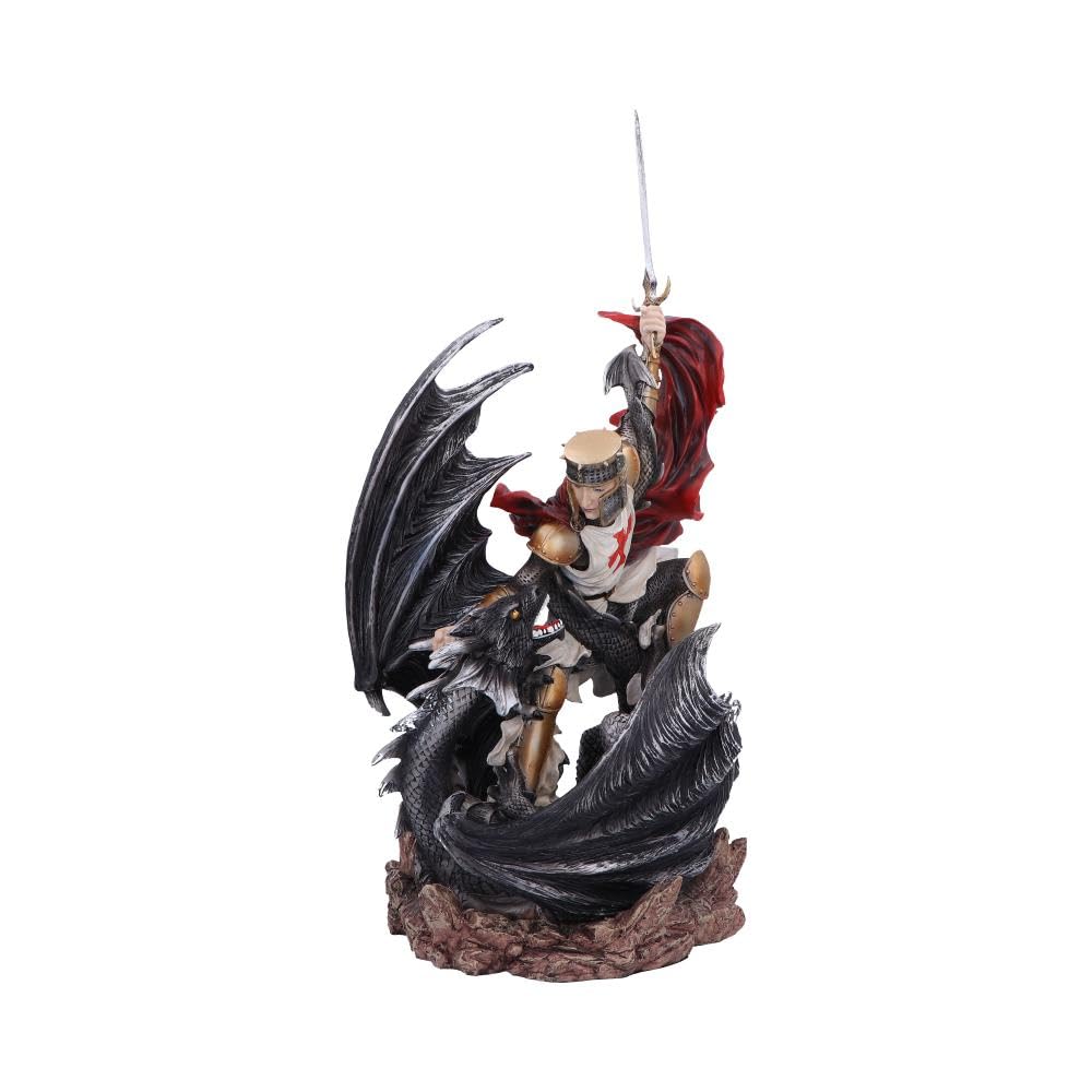 Figurine chevalier templier en résine pour sublimer votre salon médiéval