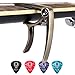Donner DC-2 Guitar Capo for Electric and Acoustic Guitars Ukulele Capo, One Handed Trigger Capo Cinnamon