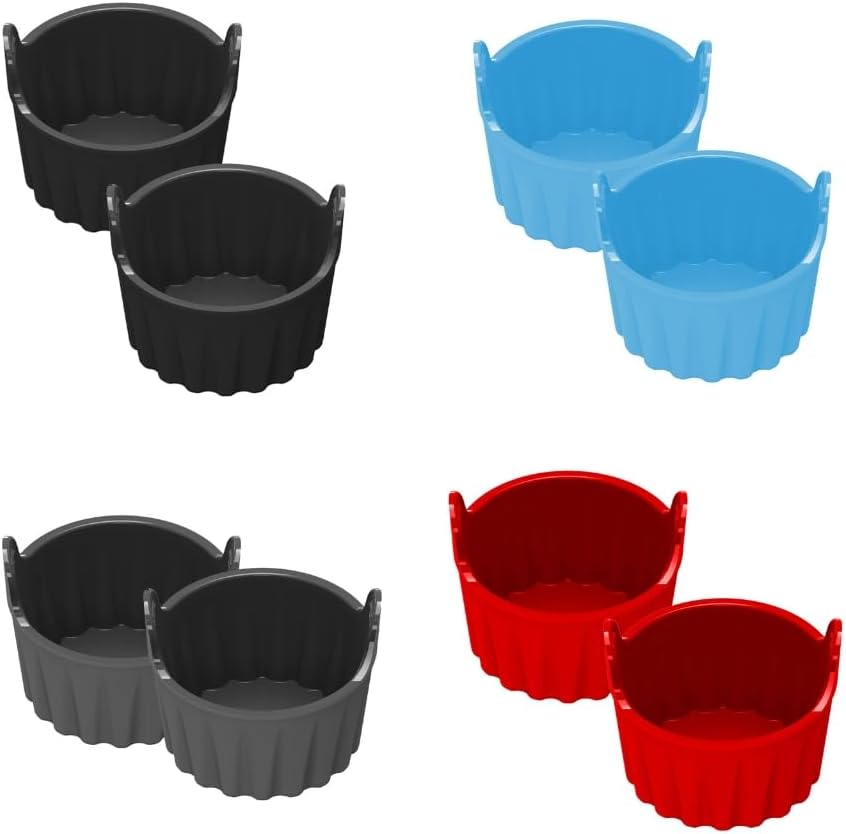 Set of 2 Silicone Ramekins Air Fryers Cookware Eggs Molds Silicone Eggs Poachers