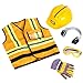 Produktbild Theo Klein 3224 Caterpillar Bauarbeiterweste | Mit Helm, Handschuhen, Brille und Ohrenschützern | Schutzweste passt 3-6-Jährigen | Maße: 43 cm x 38 cm x 14 cm | Spielzeug für Kinder ab 3 Jahren