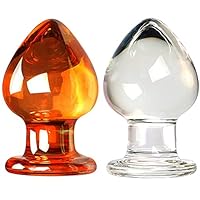 ✔2022 Neu - 55Mm Riesiges Glas Plug Mit Saugnapf Klar Extra Groß Analplugs Butt Plug Kristall Glas Glasdildo Klassische Dildos Analdildo Analspielzeuge Sexspielzeug : 2 Farben Saugnapf-Analplugs, Länge 88Mm, Max. Durchmesser 55Mm. ✔Wasserdichtes Anal...
