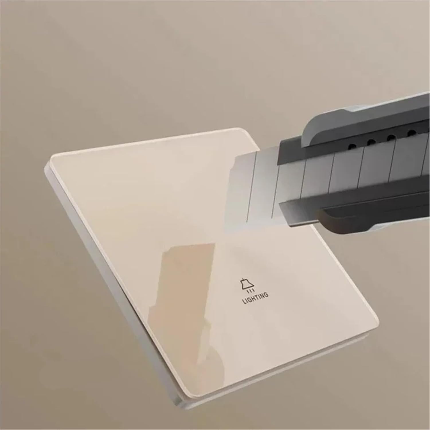 Włącznik ścienny, Panel ścienny z włącznikiem światła ze szkła hartowanego 1-4 Gang 1-2-drożny przycisk 220 V 88 mm x 86(4gang,2Way)