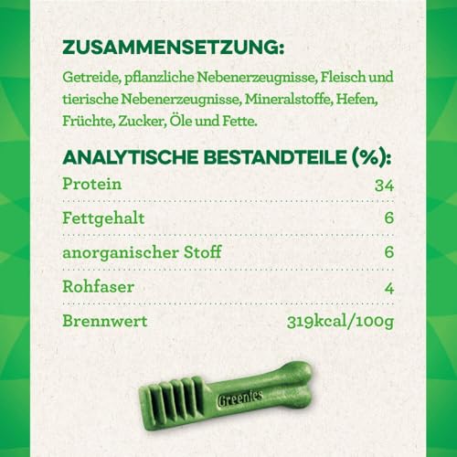 GREENIES Dental Treats Petite für Hunde von 8-11kg, 6 x 170g