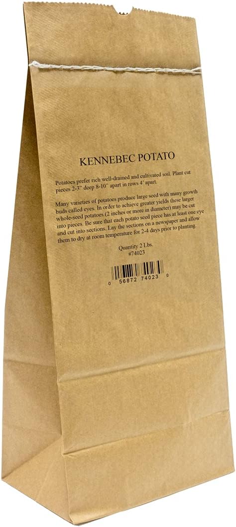 GURNEY'S - Kennebec Seed Potato, Dormant Bare Root Vegetable Bulbs, Each Offer Includes one 4 lb. Bag, Due to State restrictions Can't Ship to: ID, ME, MT, or NE