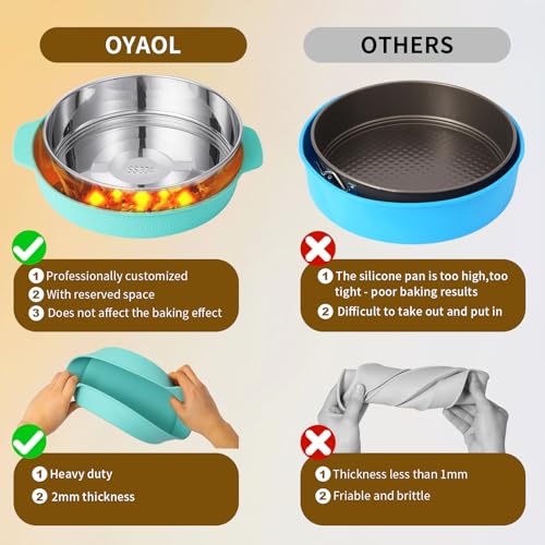 image for OYAOL 9 Inch Springform Pan - 304 Stainless Steel Nonstick Springform 