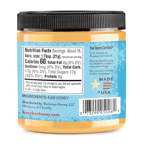 Miel cruda cremosa sin filtrar Busy Bee 12 oz x2 miniatura 2