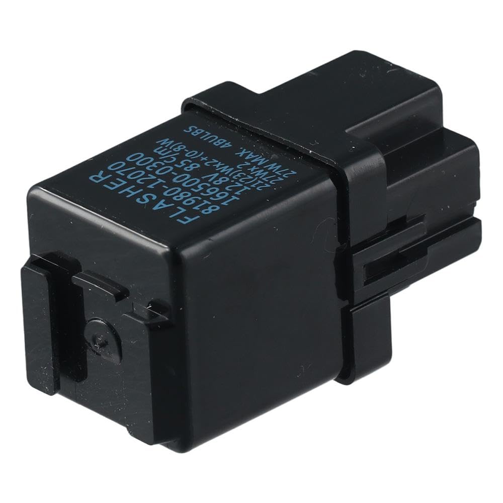 Relé de automóvil Relé intermitente de metal confiable, plástico negro, señal de giro 81980-12070 / Compatible con Corolla 1995-1997 relés de propósito automotriz