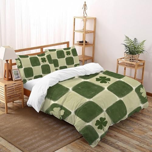 Parure de lit 200x200 anti-pli ensemble literie modern - 2